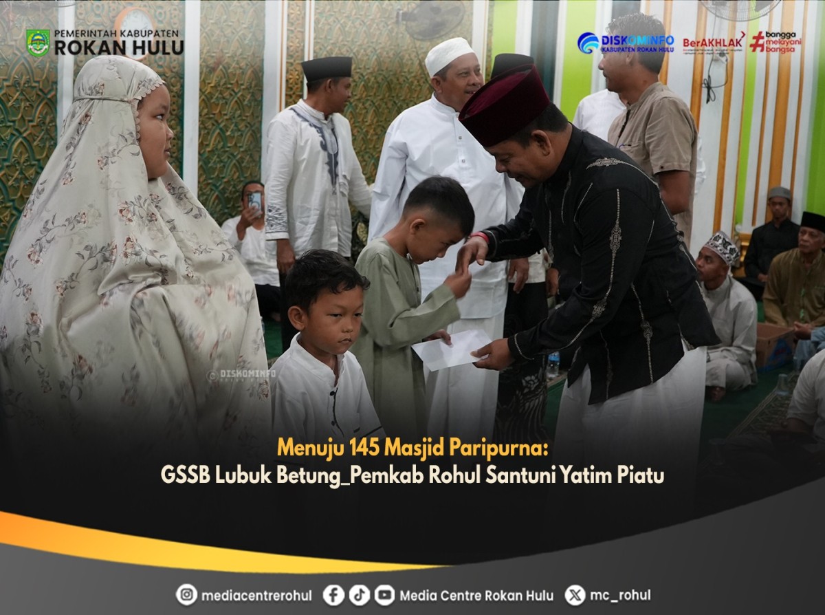 Gelar GSSB di Lubuk Betung, Wabup Rohul Serahkan Santunan Anak Yatim