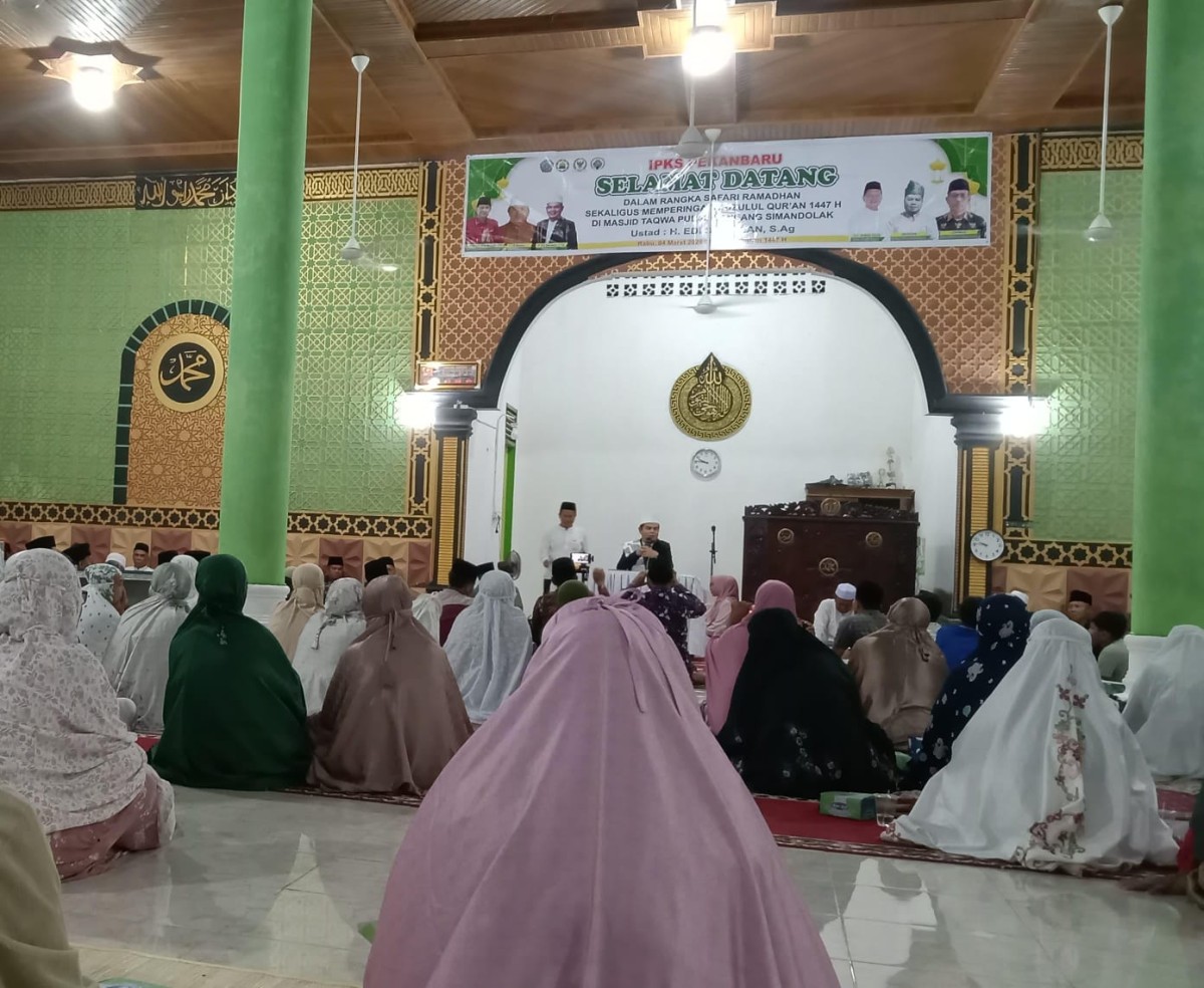 Semarak Ramadhan 1447 H,IPKS Pekanbaru Gelar Safari Ramadhan di Desa Pulau Lancang