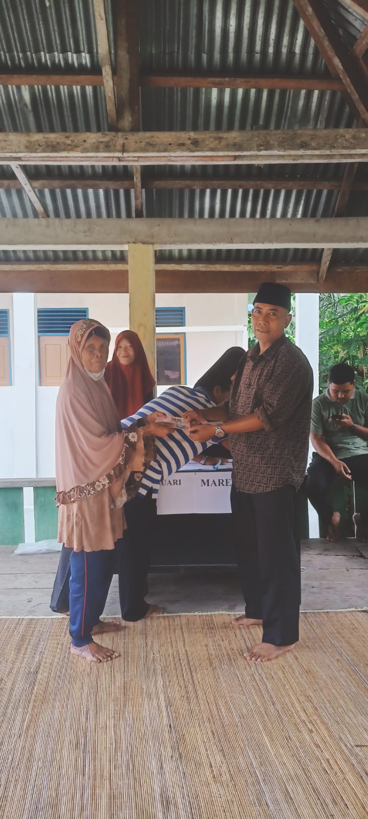 Ringankan Beban Warga, Pemdes Ujung Tanjung Cairkan BLT-DD Tiga Bulan Sekaligus