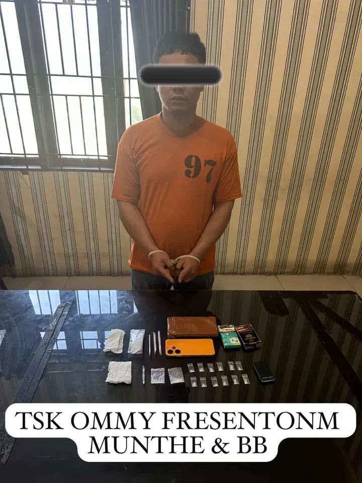 Simpan Sabu-Sabu Dalam Kotak Rokok, Polres Karo Tangkap Seorang Pria 