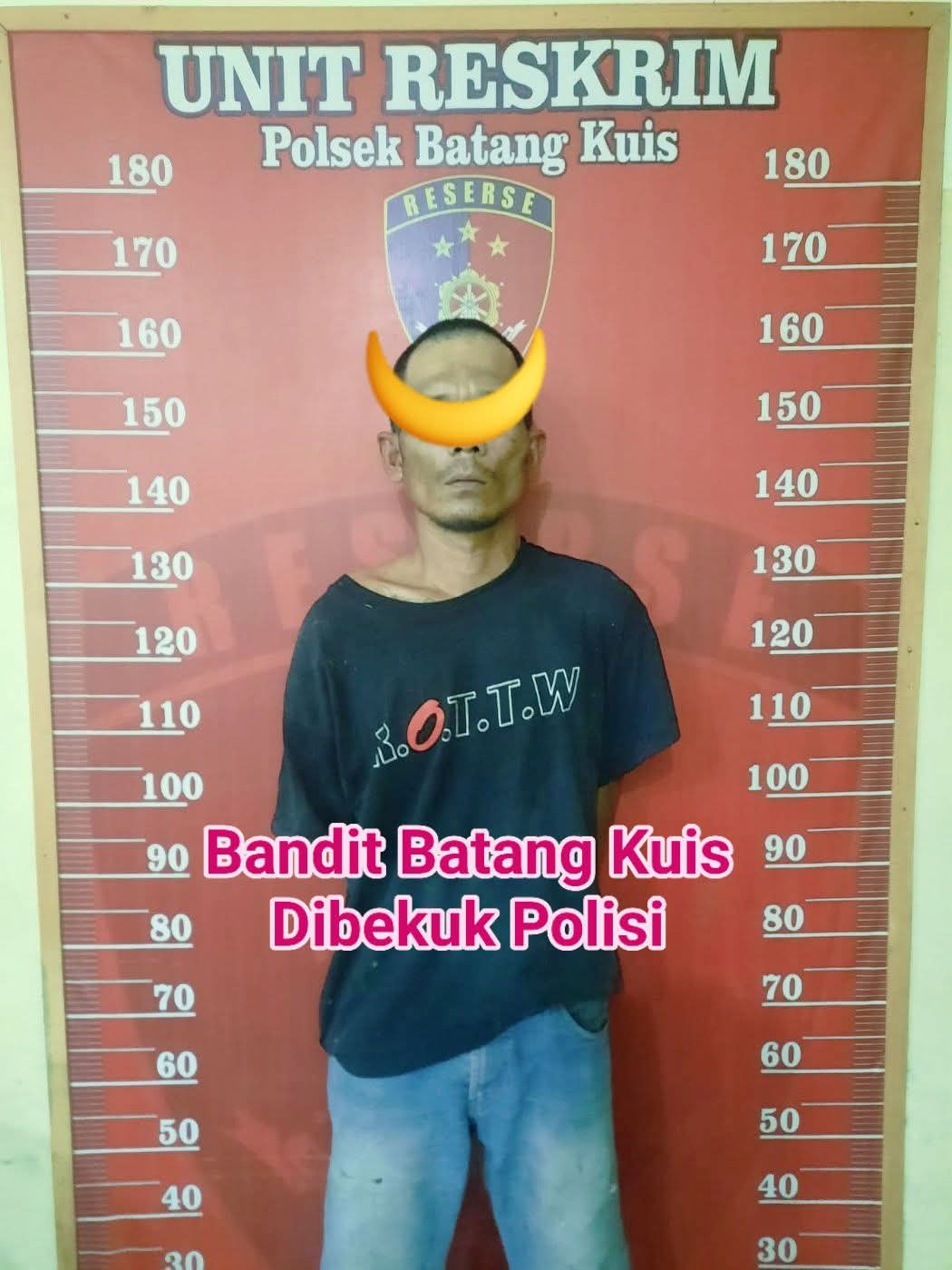 Bandit Batang Kuis Diciduk Polisi, Saat DiInterogasi Pasang Muka Longoor 