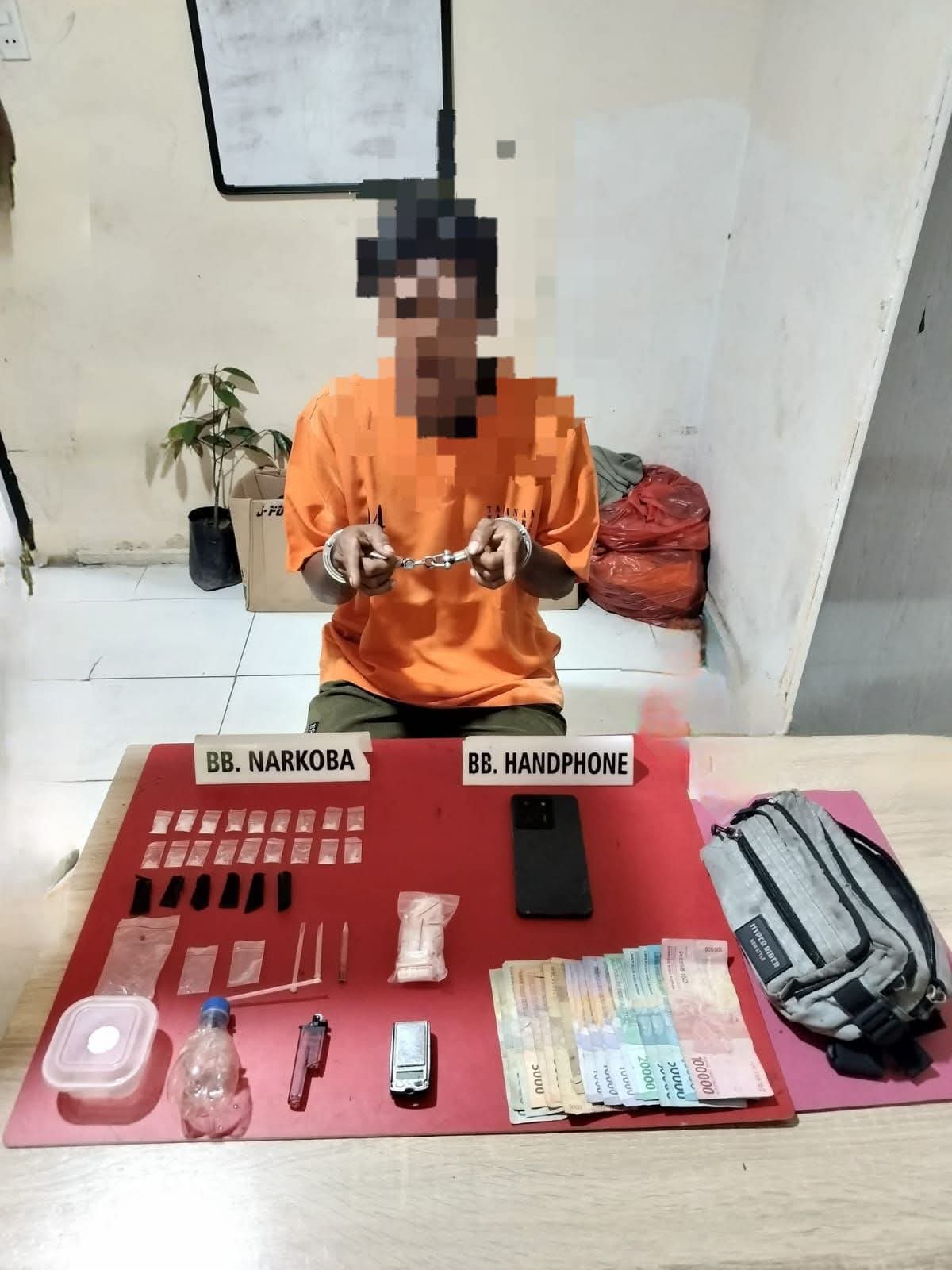 Warga VI Koto Setingkai Ditangkap Polsek Kampar Kiri, Sita 18 Paket Sabu-sabu 