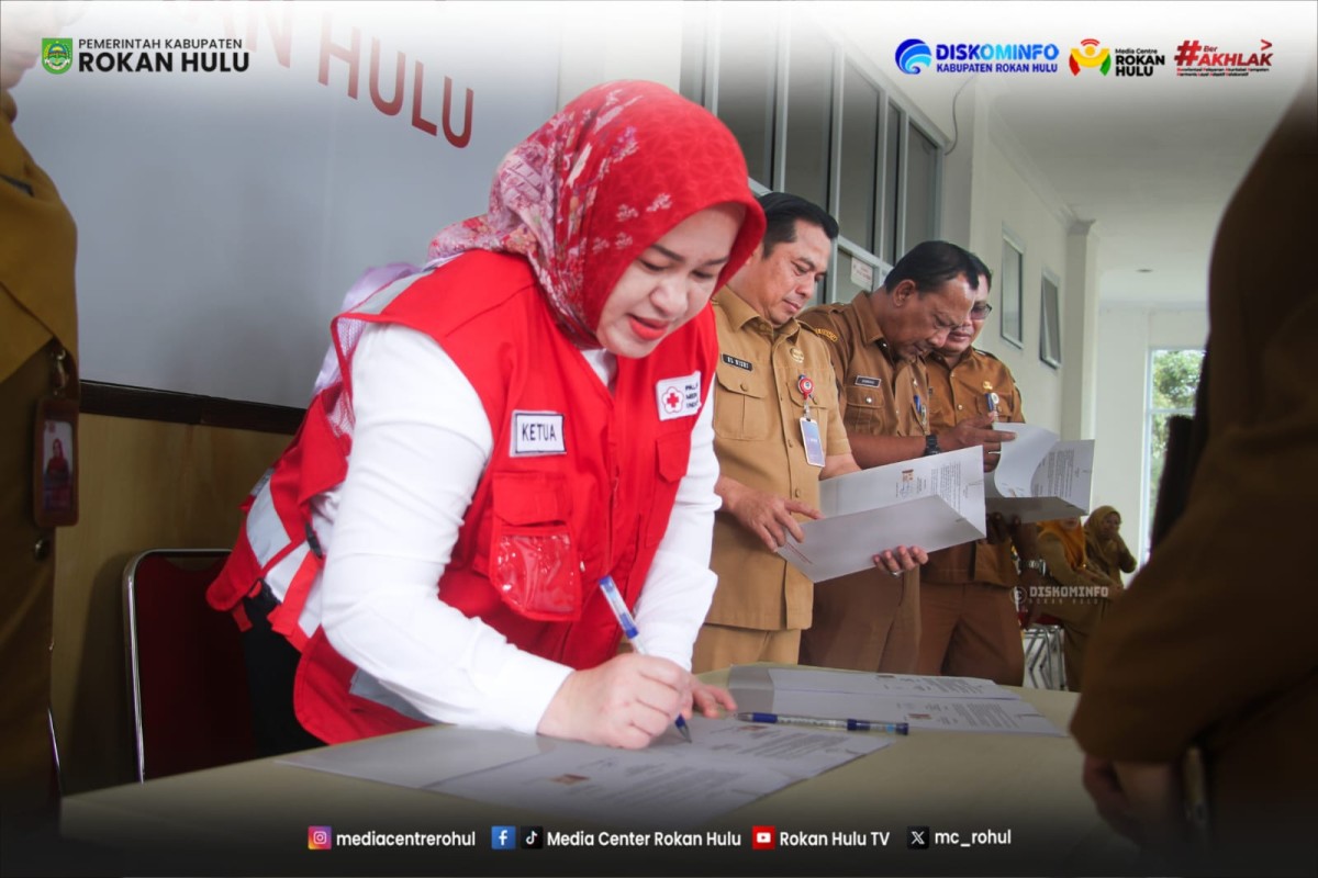 Atasi Krisis Stok Darah, PMI Rokan Hulu Gandeng Seluruh OPD Lewat MOU Strategis