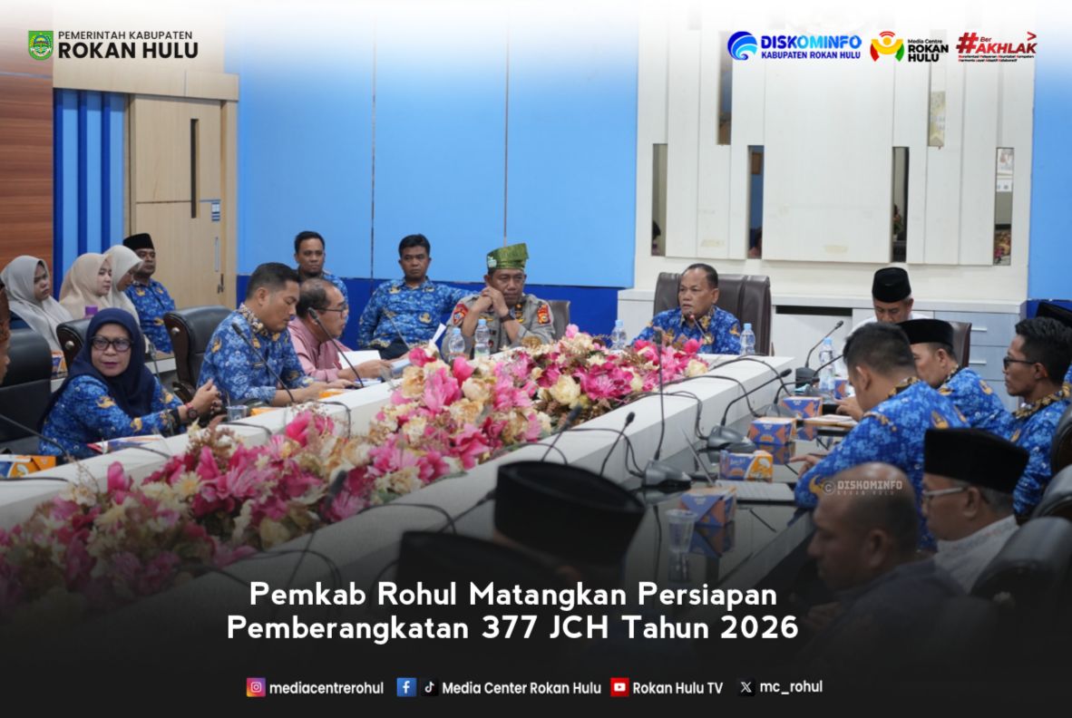 Pemkab Rohul Matangkan Persiapan Pemberangkatan 377 JCH Tahun 2026