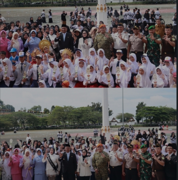 Kalapas Pasir Pangarayan Hadiri Upacara Hardiknas Tingkat Kabupaten Rokan Hulu