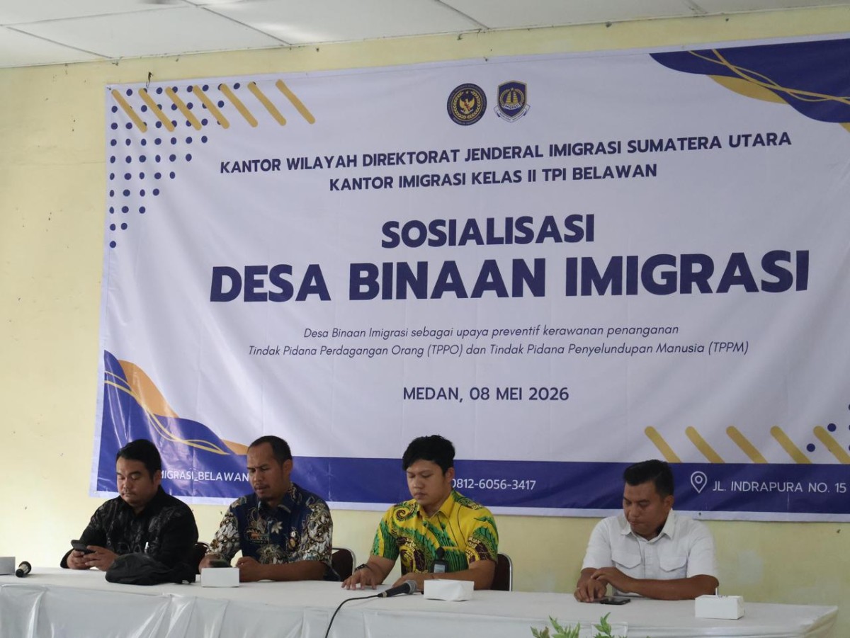 Kantor Imigrasi Belawan Perkuat Pengawasan Keimigrasian Lewat Program Desa Binaan