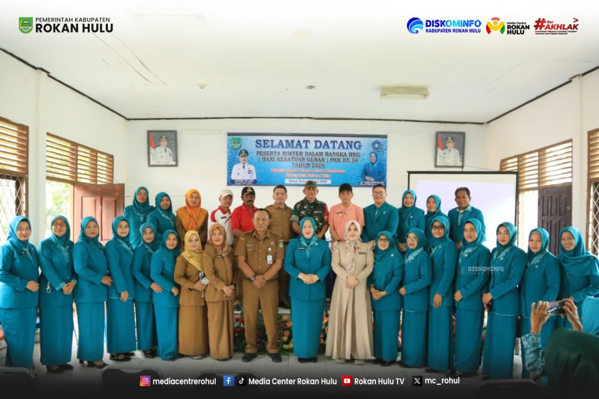 PKK Rohul Perkuat Peran Strategis Menuju Indonesia Emas 2045 pada Peringatan HKG ke-54 Di Kecamatan Tambusai