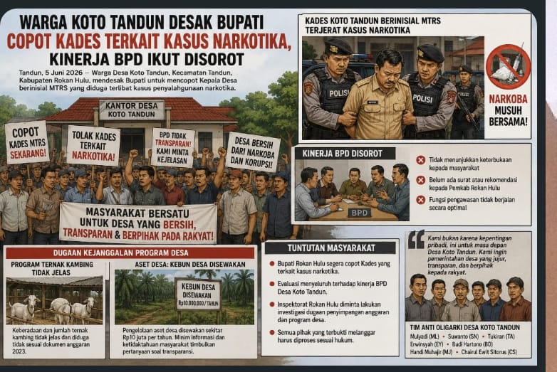 Kades Diberhentikan Sementara, Warga Koto Tandun Minta Keputusan Tegas Dan Audit Terbuka