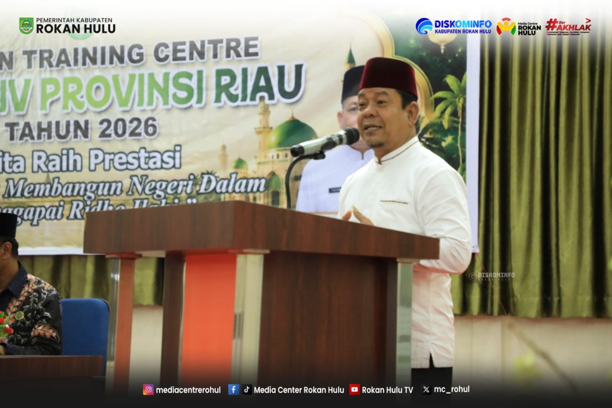 Wabup Syafaruddin Poti Buka Training Center Kafilah Rohul Menuju MTQ ke-44 Tingkat Provinsi Riau.