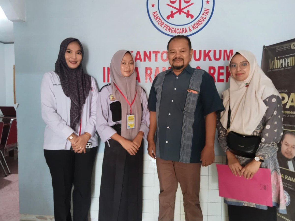 Kantor LBH Rodas Kembali Dipercaya SMKN 1 Pandalian Untuk Tempat Magang Siswa 