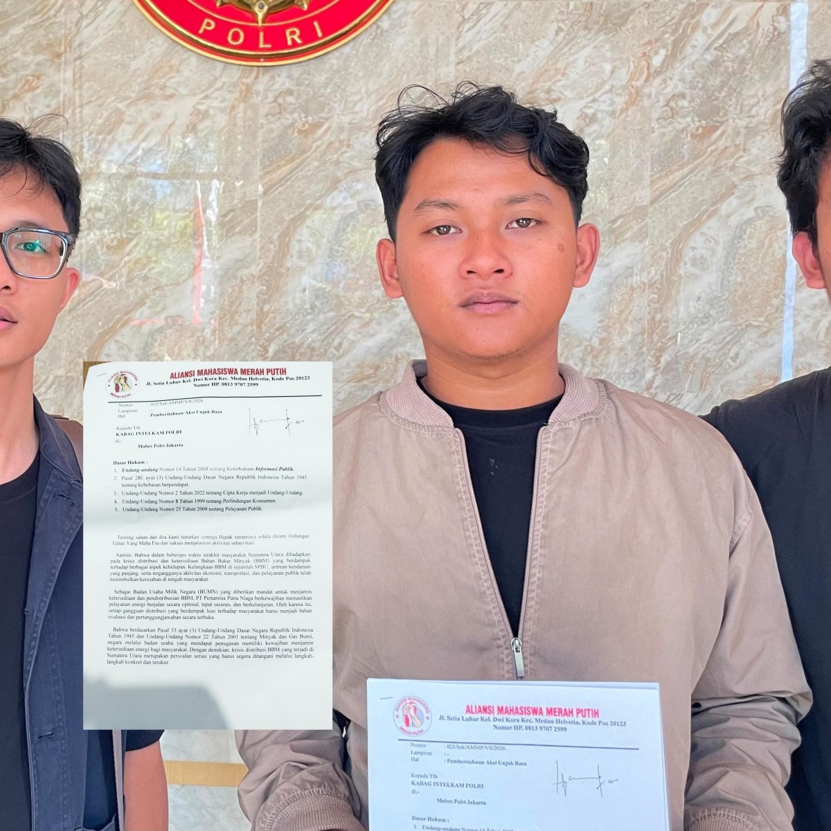 Aliansi Mahasiswa Merah Putih Geber Aksi Nasional Ke Mabes Polri Dan Kejagung
