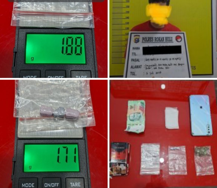 Digrebek Jam 1 Dini Hari !! Satres Narkoba Polres Rohul Bekuk Pengedar Ganja & Extasi Dikafe koto Tinggi 