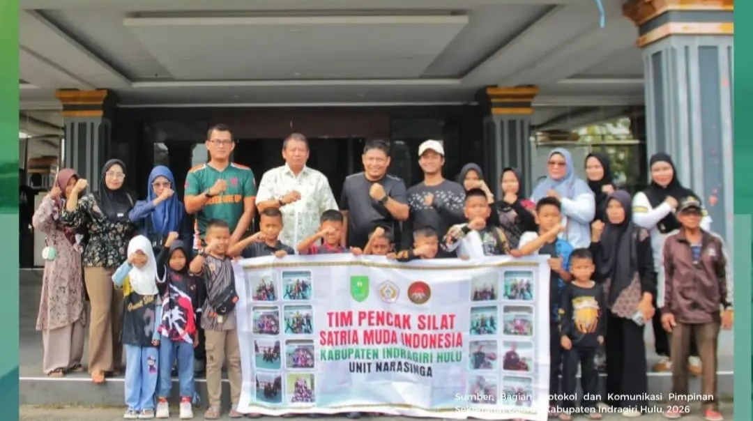 Wabup Inhu Lepas Tim Pencak Silat Berlaga di Piala Kapolda Riau