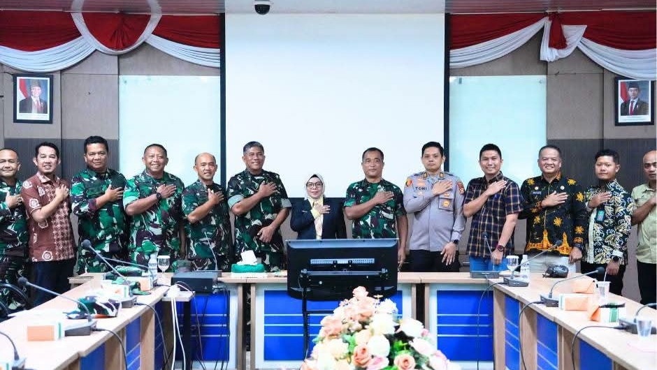 Bahas Strategi Penanganan Karhutla, Wabup Kampar Sambut Kunjungan Pamen TNI AD
