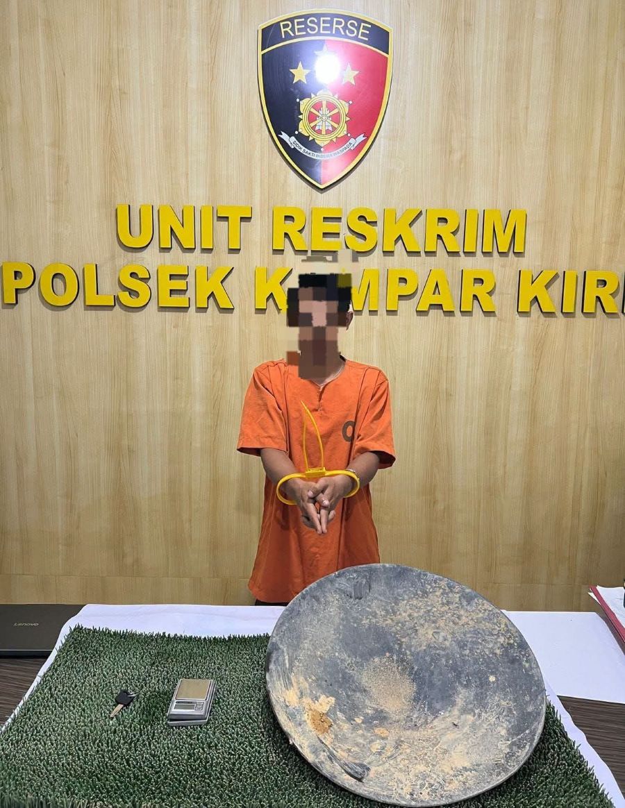 Penambang Emas Ilegal di Kampar Kiri Hulu Kocar-kacir Digerebek Polisi