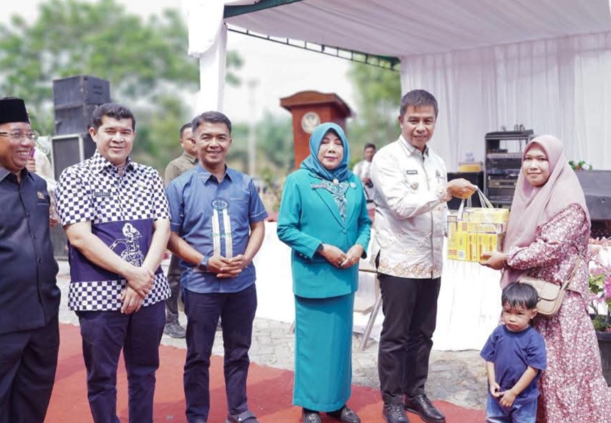 Resmikan Puskesmas Kuntu, Bupati Kampar Tambah Anggaran Stunting
