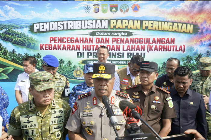 260 Lokasi Eks Karhutla akan Dipasang Papan Peringatan Polda Riau