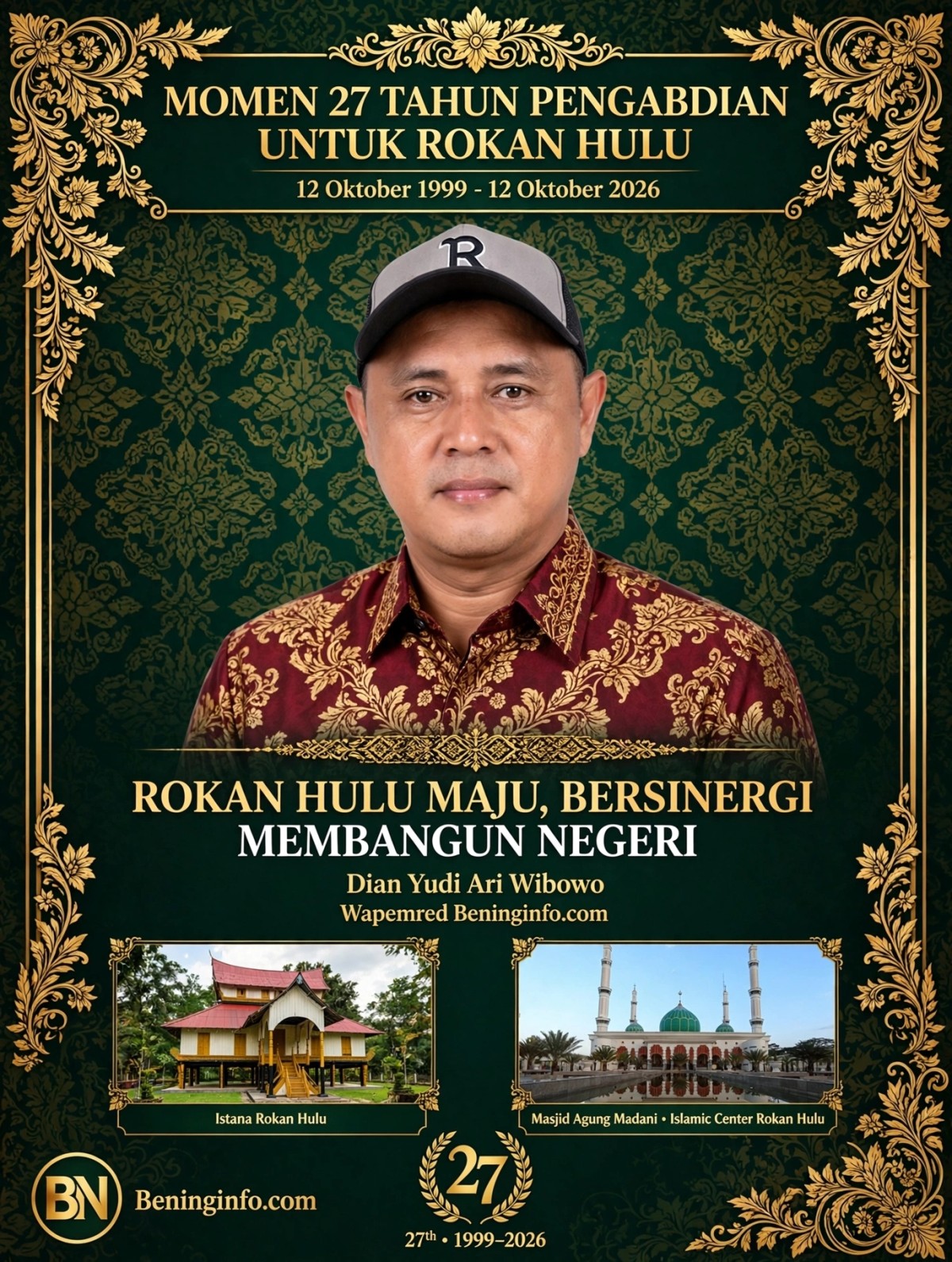 Wapemred Beninginfo Dian Yudi Ari Wibowo , 27 Tahun Rohul, Media Harus Jadi Perekat Bangsa Dan Bukan Pemecah Belah 